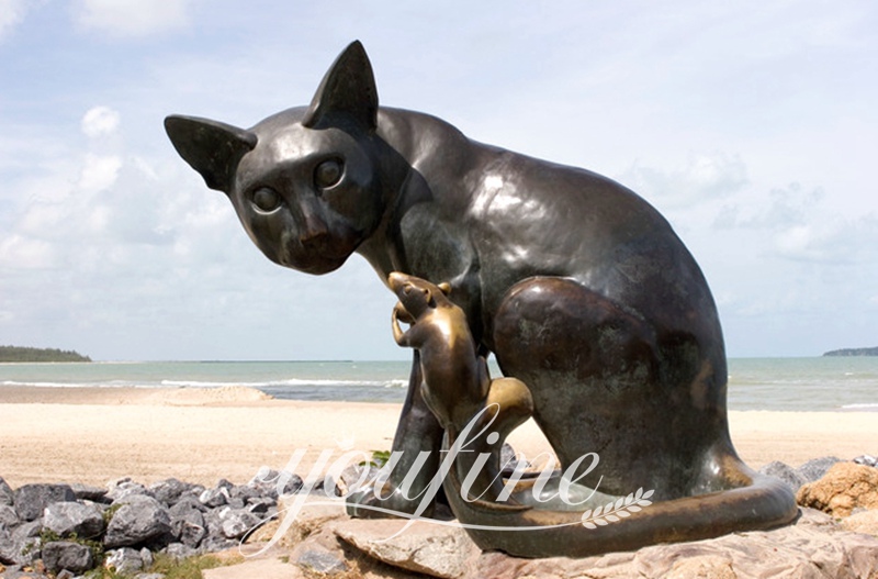 cat garden statue-YouFine Sculpture