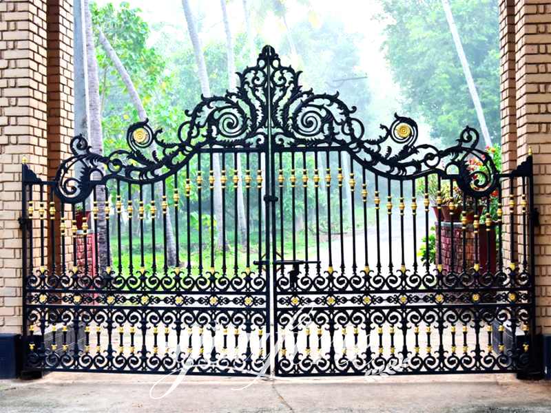 home depot wrought iron gates-YouFine Sculpture