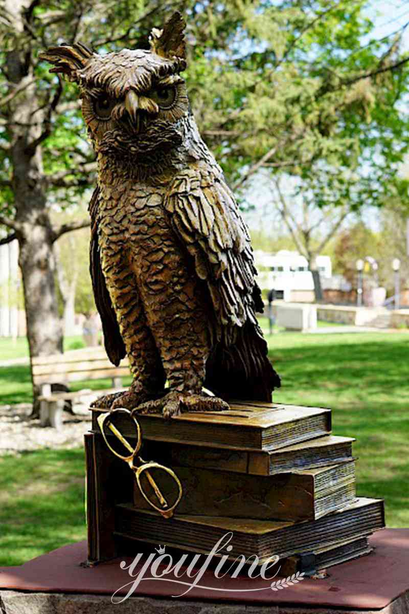 outdoor owl decor-YouFine Sculpture