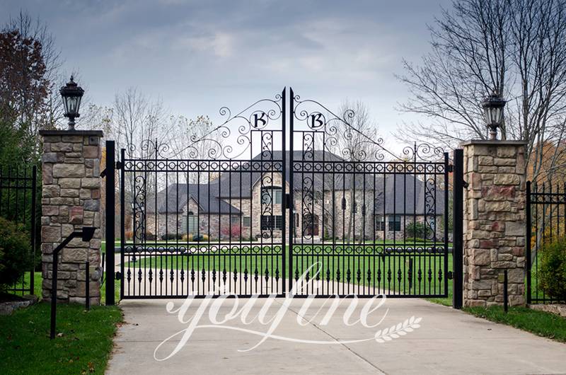 wrought gates for outdoors-YouFine Sculpture