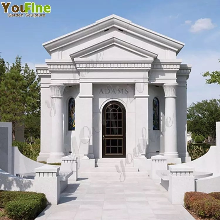 Natural Marble Family Mausoleum Tombstone for Household