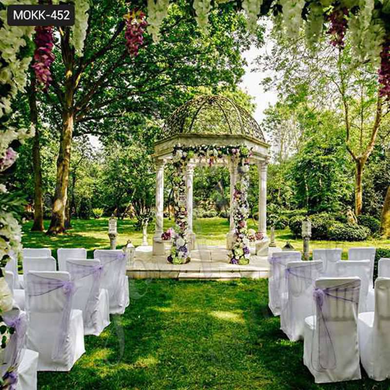 Classical Marble Column Wedding Gazebo for Sale MOK1-113
