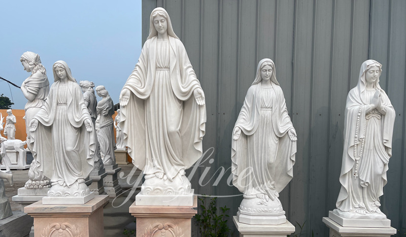 Marble Mary Sculpture - YouFine Sculpture