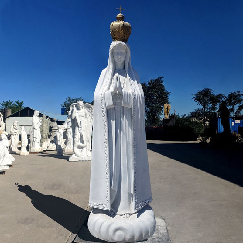 Our Lady of Fatima Outdoor Garden Statue with Crown Portugal
