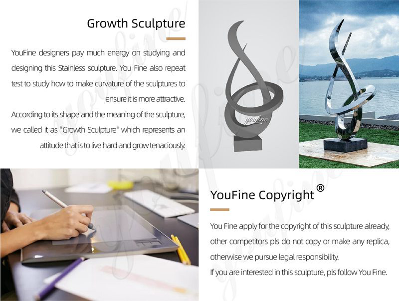 YouFine Stainless steel abstract sculpture