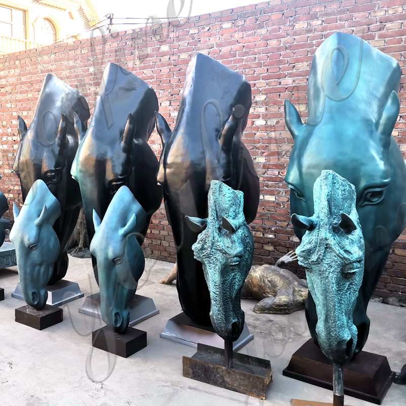 YouFine bronze horse head statue