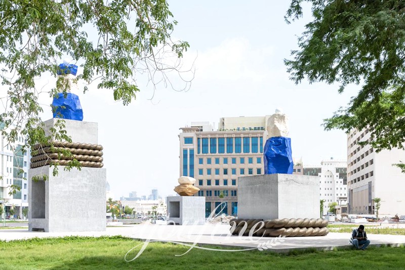 doha-qatar-public-art-shuaa-ali-milestones-YouFine Sculpture
