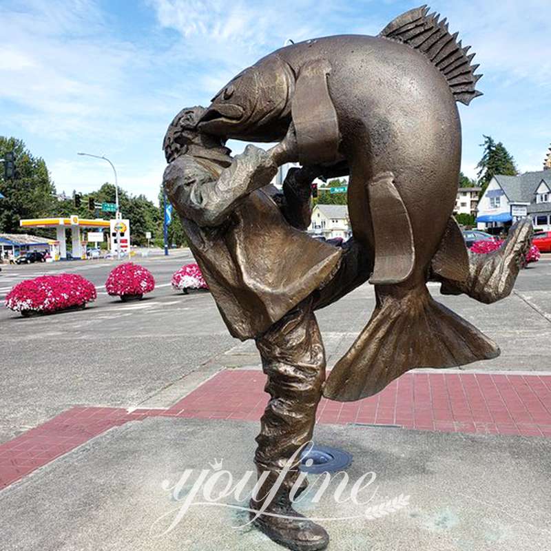 fish statue outdoor-YouFine Sculpture