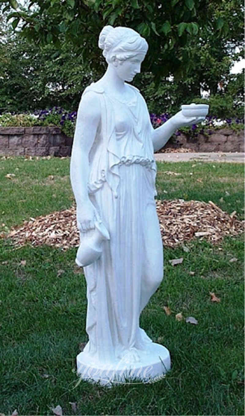 White Marble Greek Hebe Goddess Statue for Garden MOKK934 YouFine