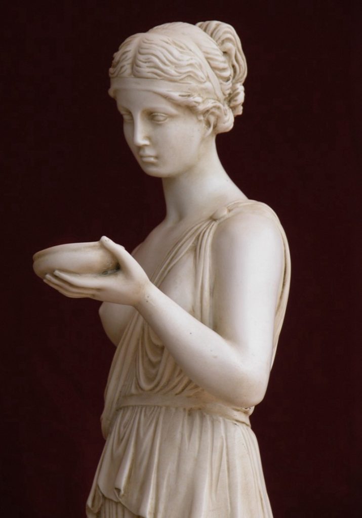 White Marble Greek Hebe Goddess Statue for Garden MOKK934YouFine