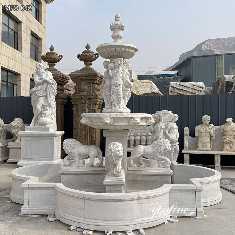 large lion water fountain garden​