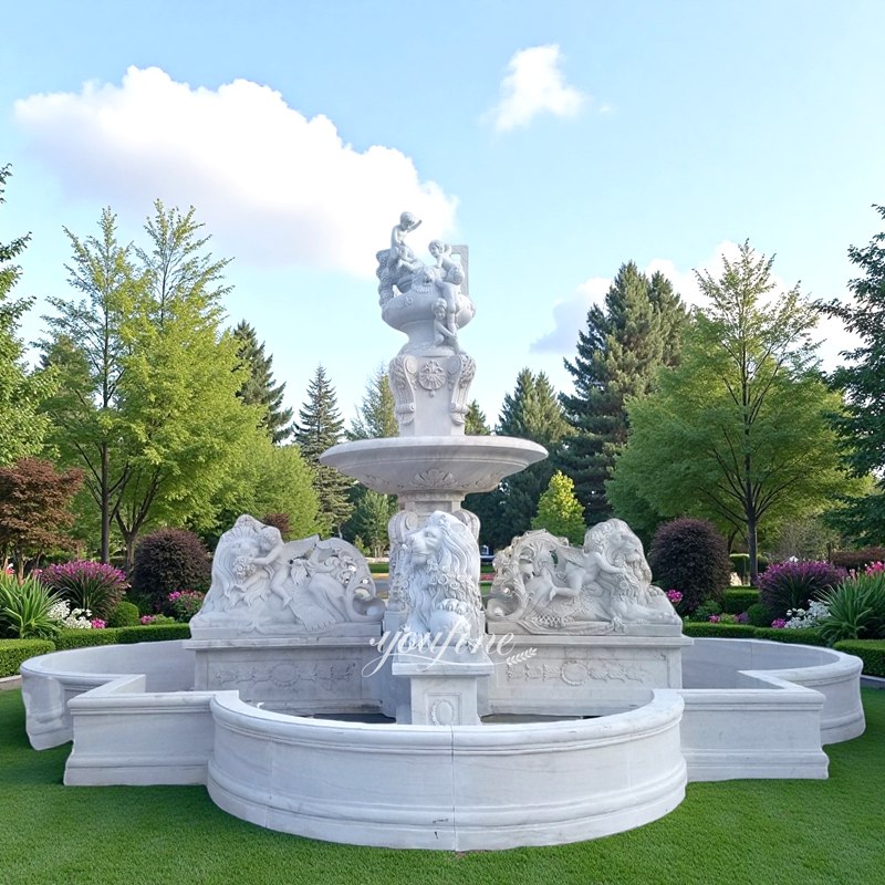 large marble fountain