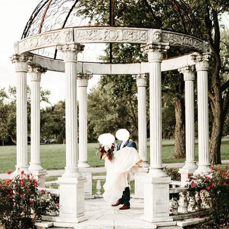 marble column gazebo - YouFine Sculpture