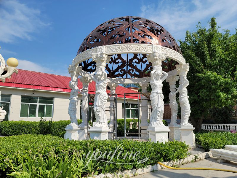 marble garden gazebo - YouFine Sculpture