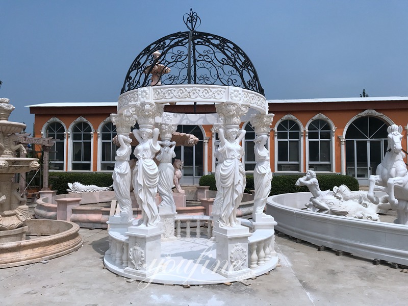 marble garden gazebo - YouFine Sculpture