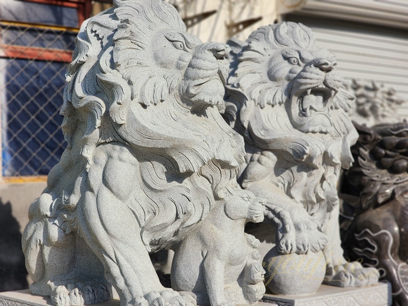marble lion statue
