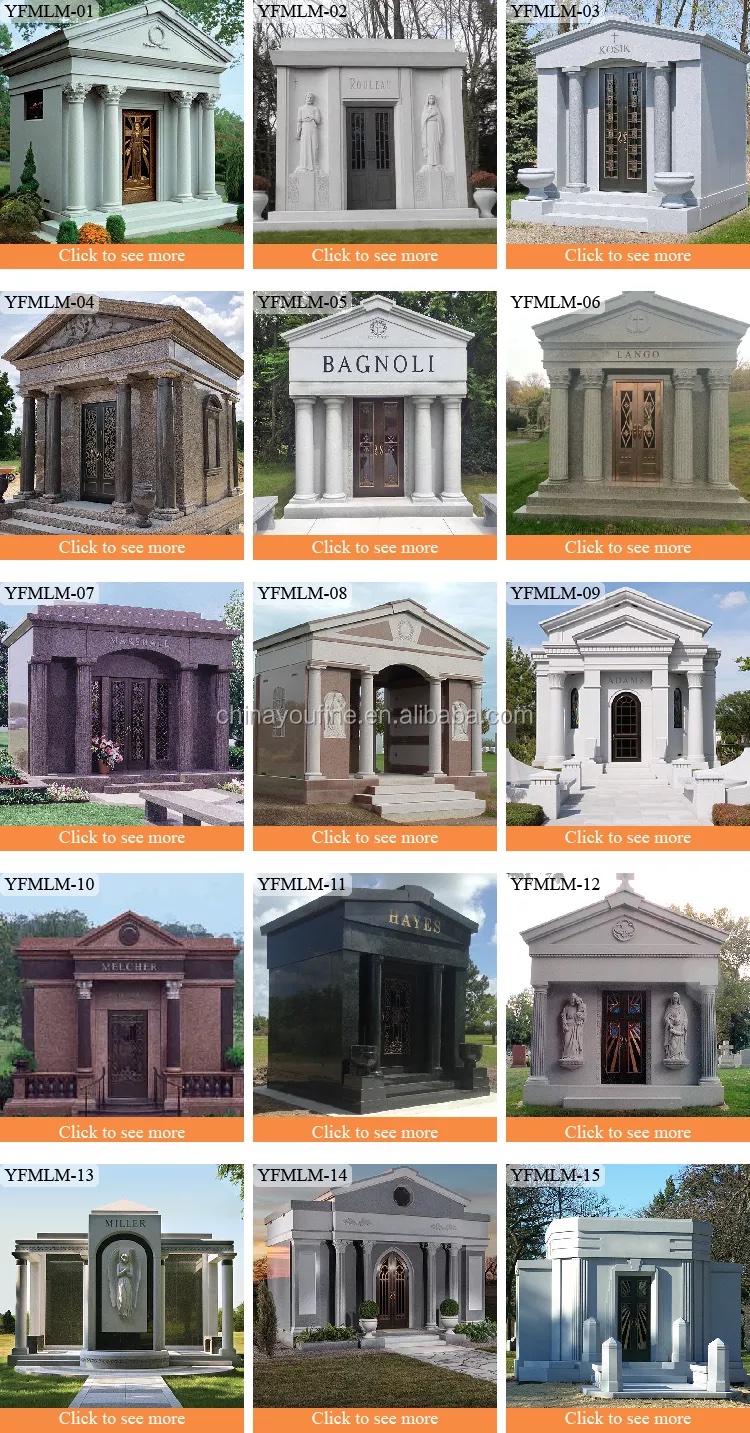 marble mausoleum headstone designs