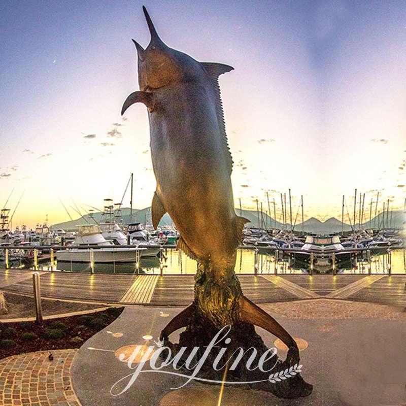 outdoor fish Sculpture-YouFine Sculpture