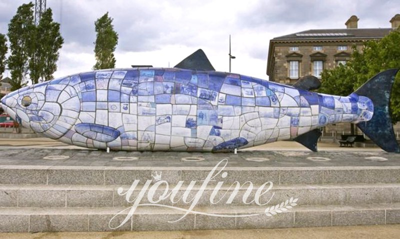 outdoor fish statue-YouFine Sculpture