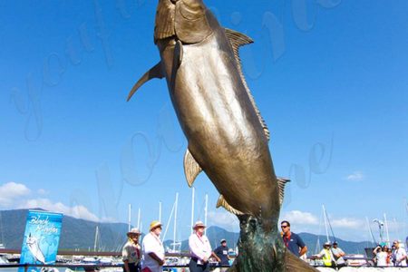 Bronze Large Black Marlin Fish Statue Cairns Outdoor Art Decoration BOK1-356