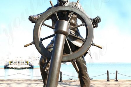 Bronze Life-size Sea Captain Statue Outdoor Harbour Decor Manufacturers BOK1-363