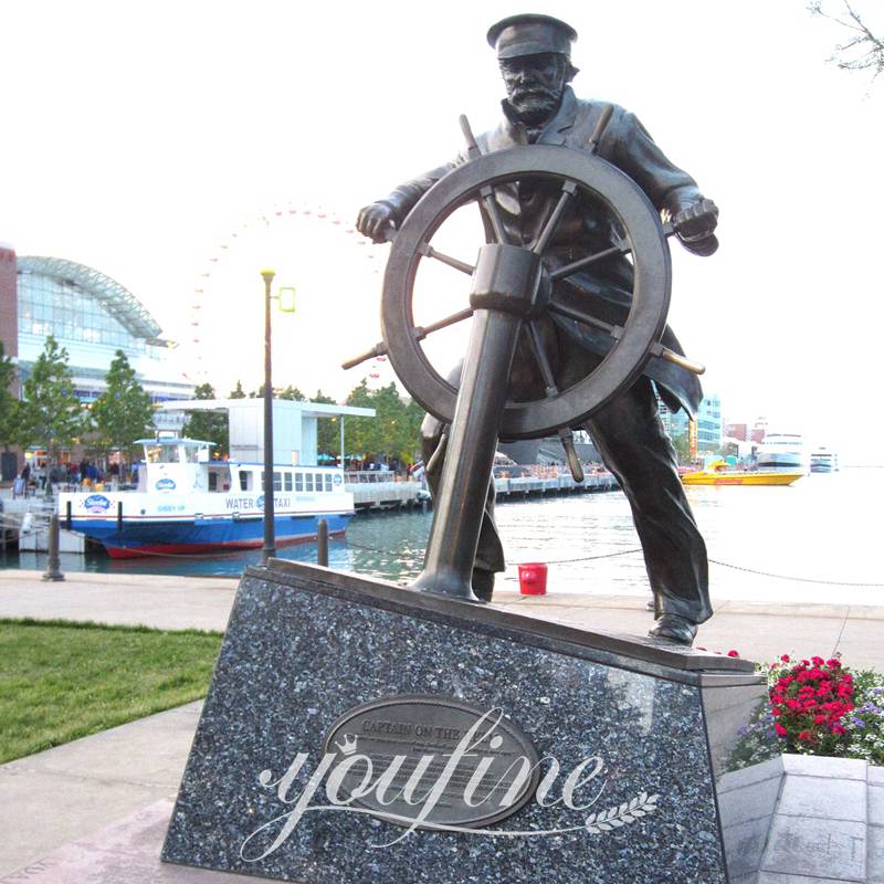 outdoor sea captain statue-YouFine Sculpture