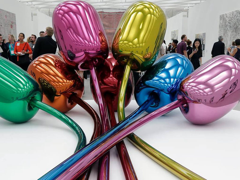 painted metal sculpture - YouFine Sculpture