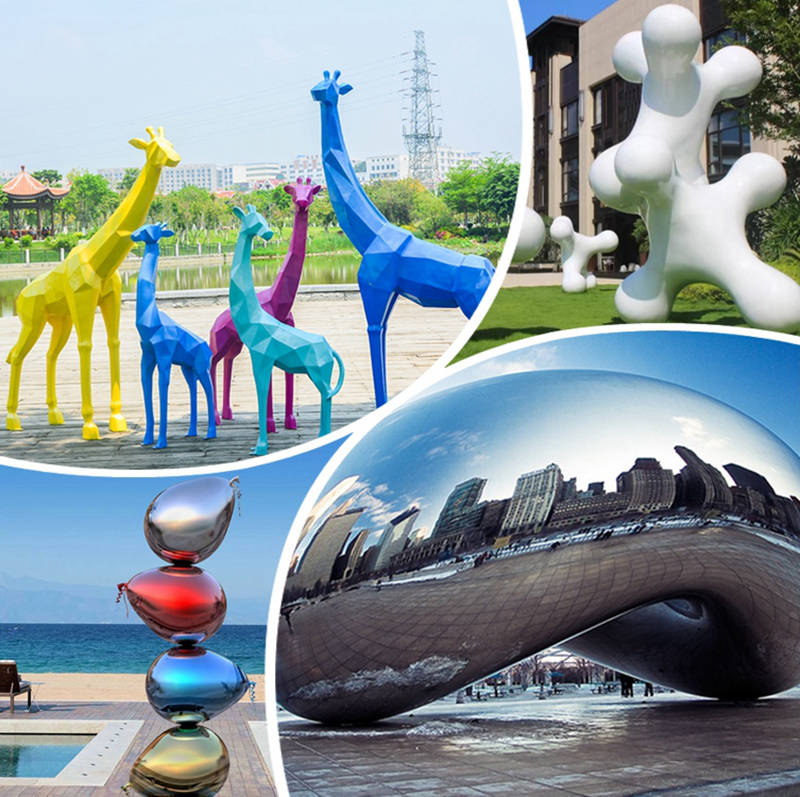 stainless steel sculpture vs fiberglass sculpture 