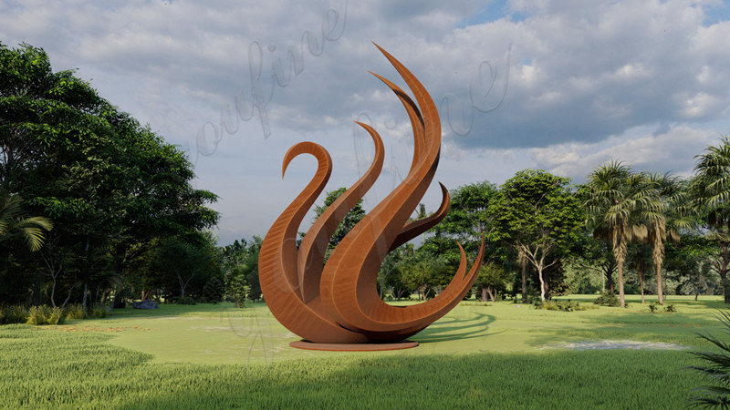 swan statue for garden -YouFine Sculpture