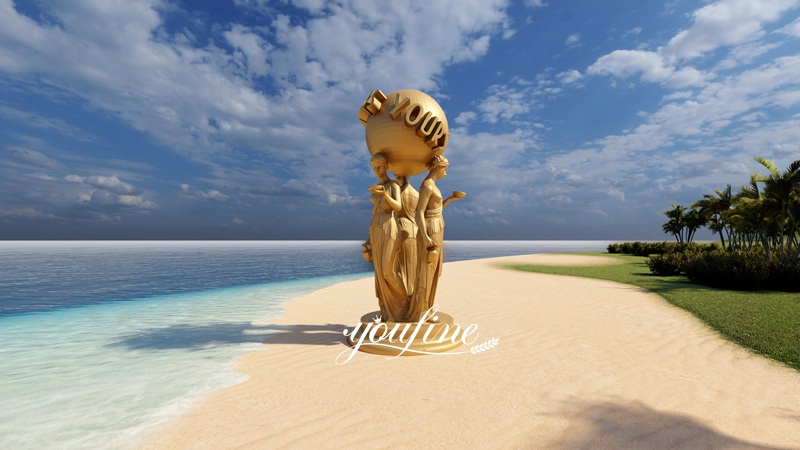 world is yours statue