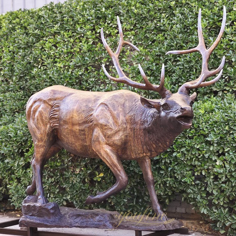 Bronze Elk Custom Made Animal Statues