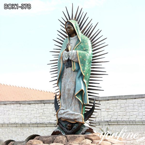 Bronze our lady of guadalupe garden statues for sale-YouFine Sculpture