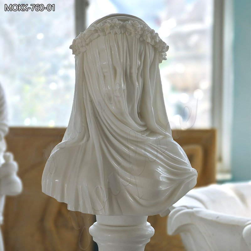 Carrara-Marble-Veiled-Virgin-for-Sale
