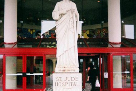Catholic Natural Marble St Jude Statue for Church CHS-916