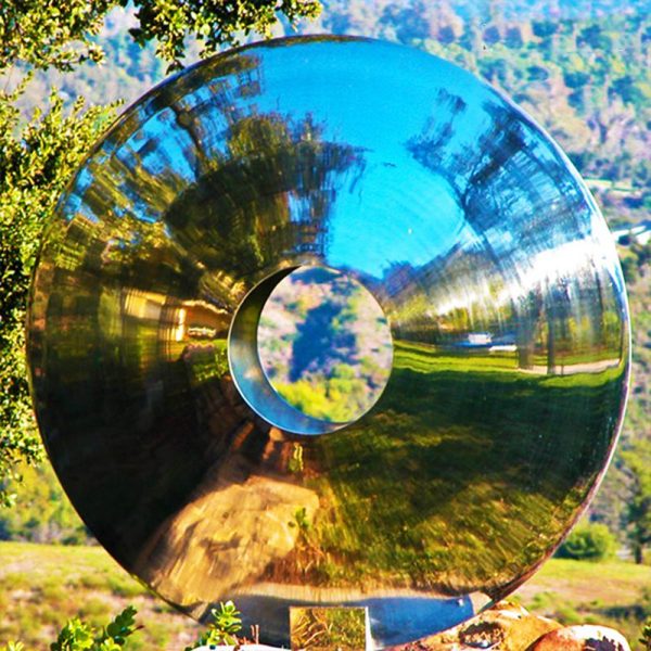 Famous Garden Mirror Stainless Steel Eye Lawn Sculpture