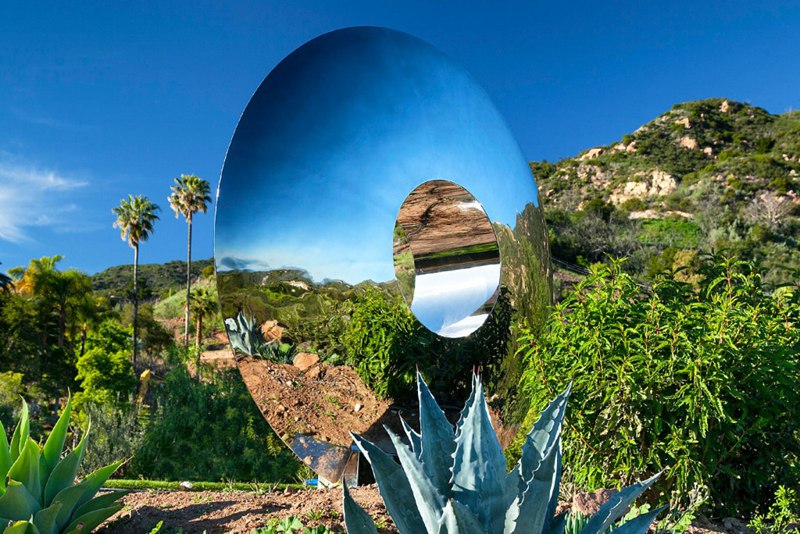 Famous Garden Mirror Stainless Steel Eye Lawn Sculpture