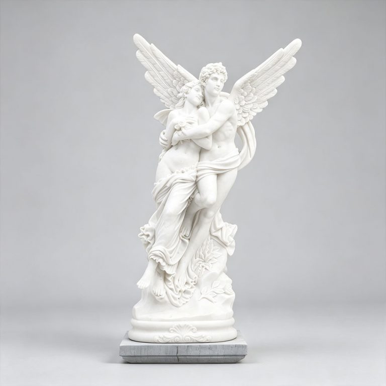 Marble Cupid and Psyche Sculpture for Luxury Interior Decoration MOKK-442