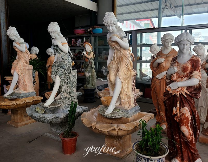 Marble statue fountain- YouFine Sculpture