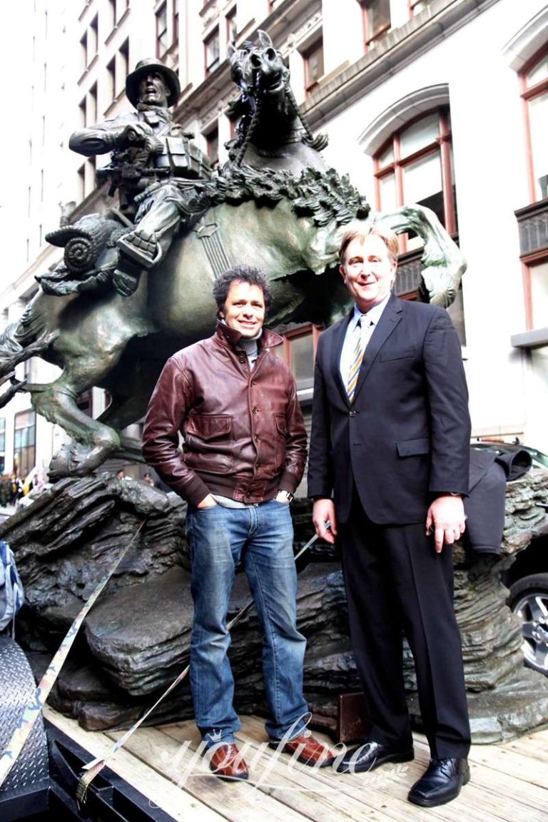 Bronze Horse Soldier Statue 911 America’s Response Monument BOK1374YouFine Sculpture