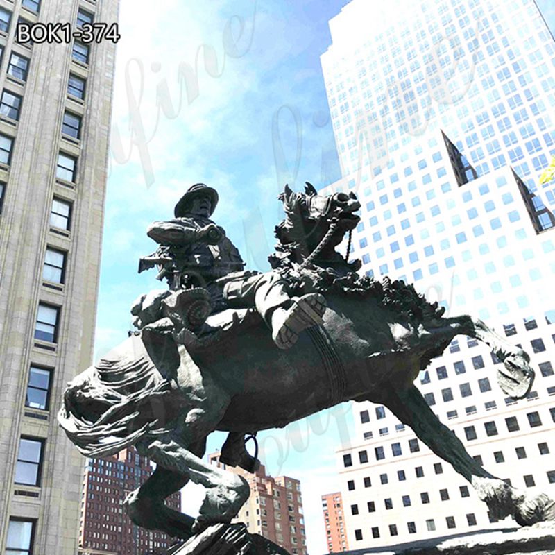 Bronze Horse Soldier Statue 911 America’s Response Monument BOK1-374