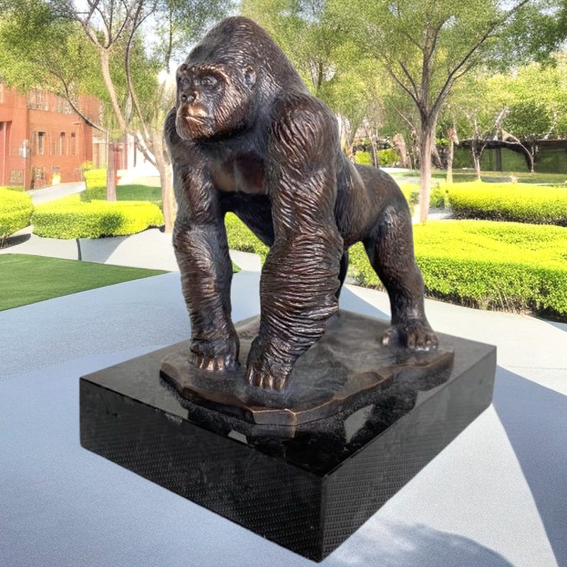 life size gorilla statue