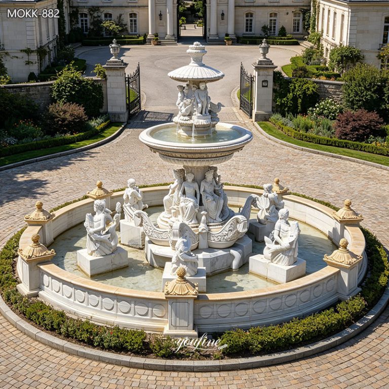 Place de la Concorde Fountain Marble Replica MOKK-882