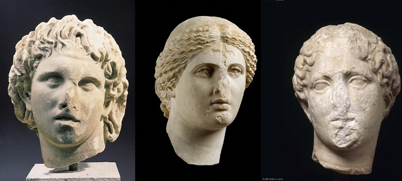 marble Statues Missing noses