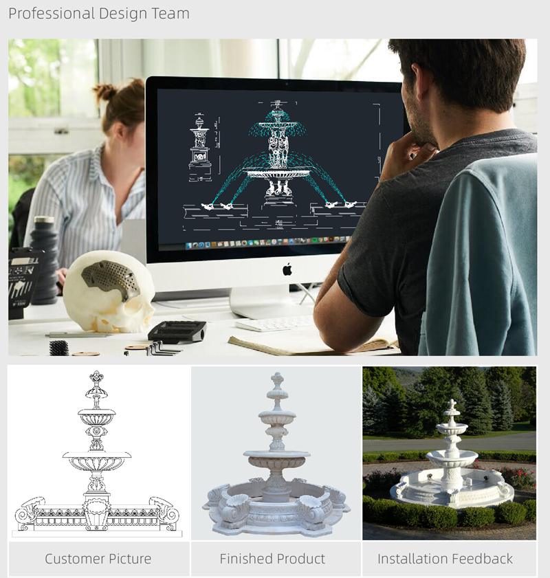 marble fountain custom service