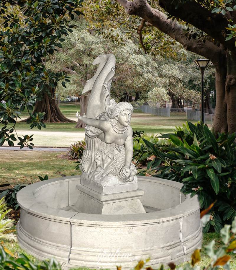 mermaid outdoor fountain - YouFine Sculpture