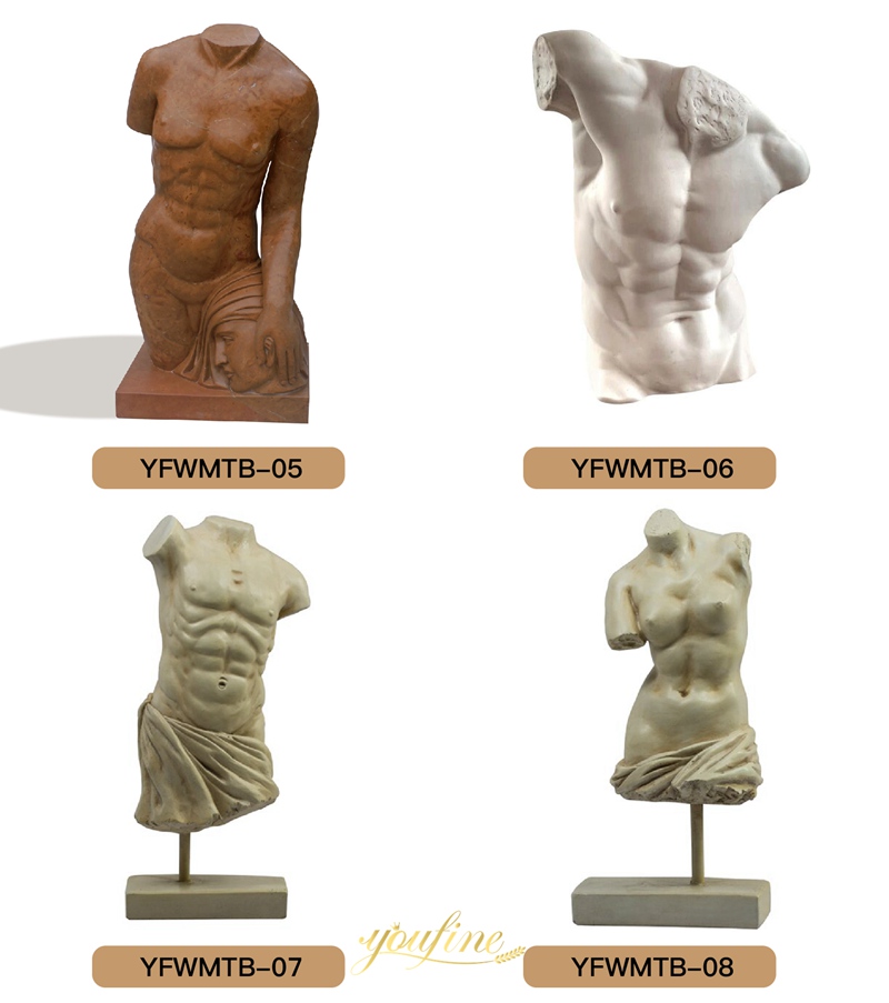 more marble Torso Statue Classic Art Design