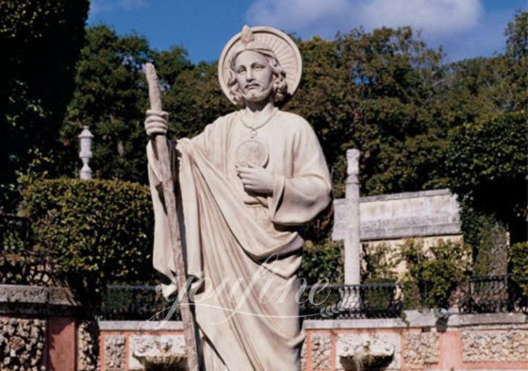Catholic Natural Marble St Jude Statue For Church CHS 916 YouFine Sculpture