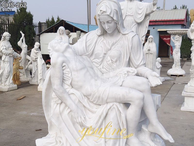 Church Religious Marble Michelangelo Pieta Sculpture