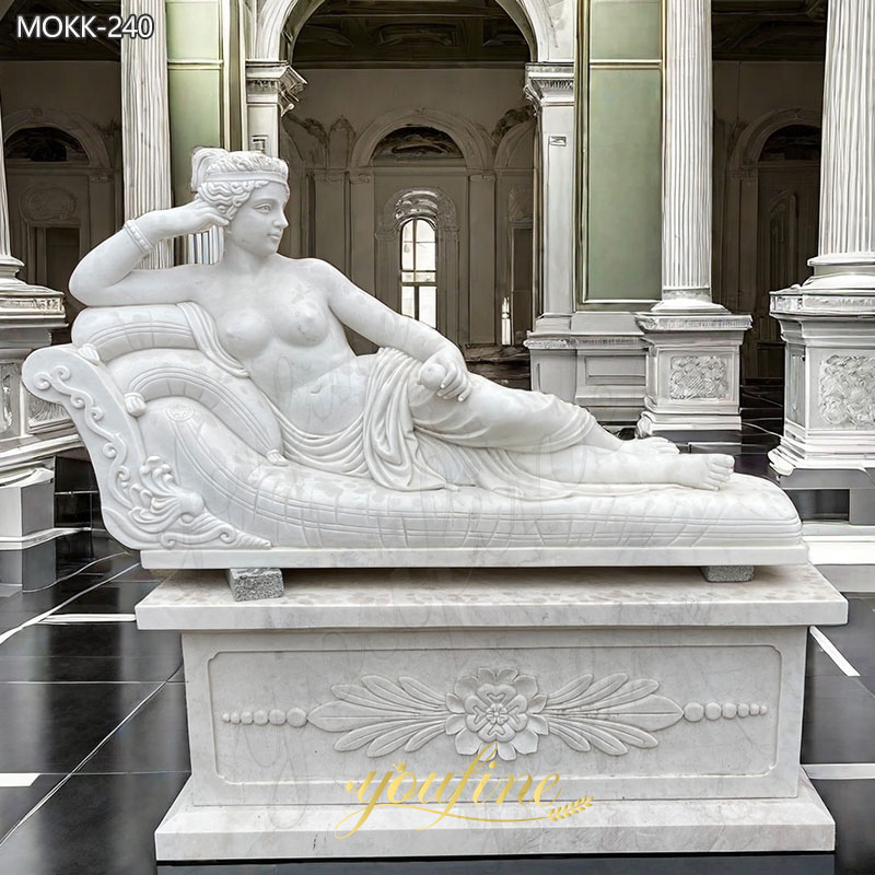 Life Size Marble Paolina Bonaparte statue