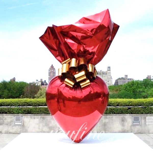 Valentine’s Day Red Metal Love Heart Sculpture Art YouFine Sculpture